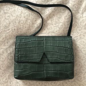 VINCE croc crossbody